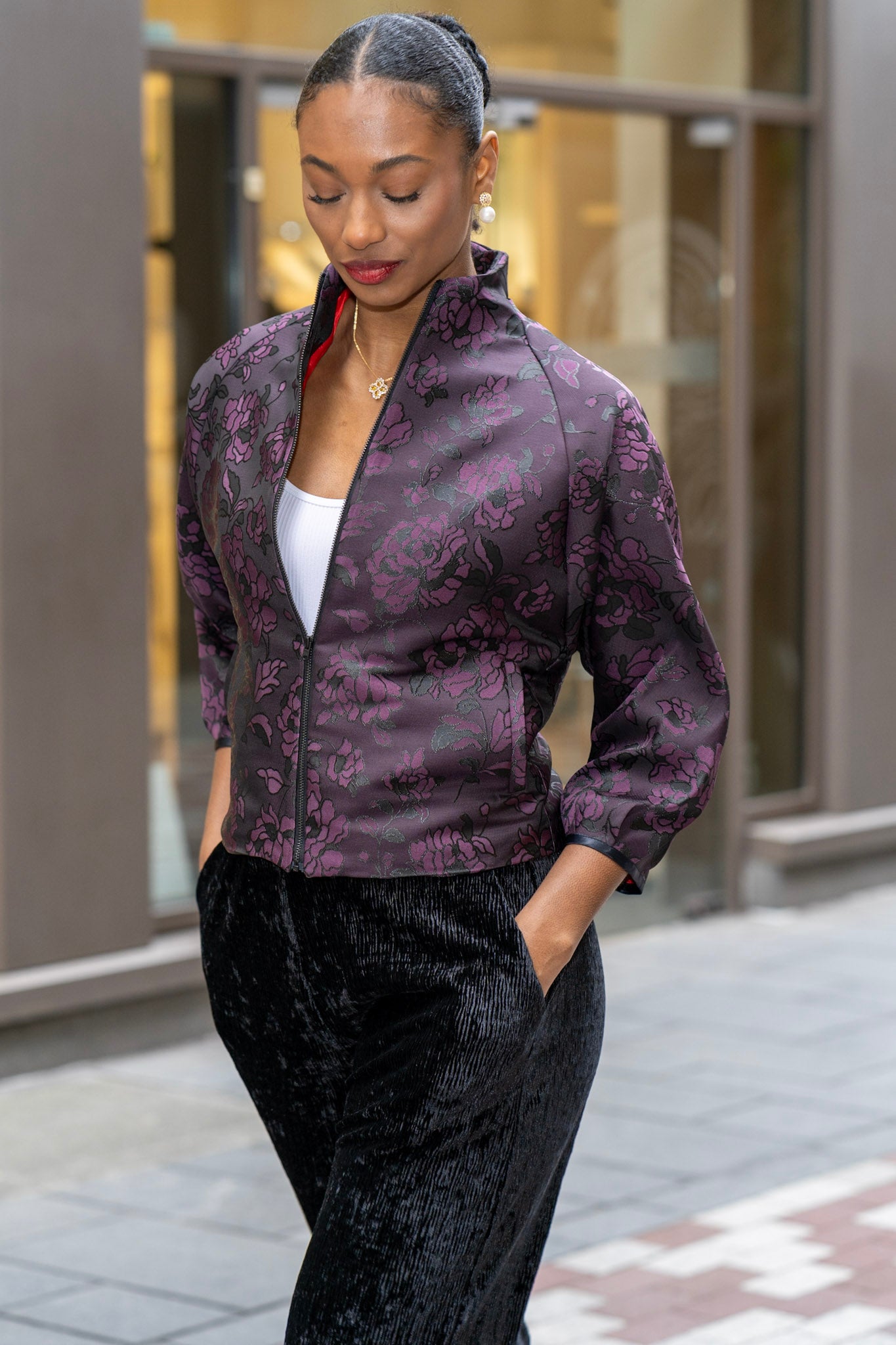 Lavender Blossom Luxe Jacket