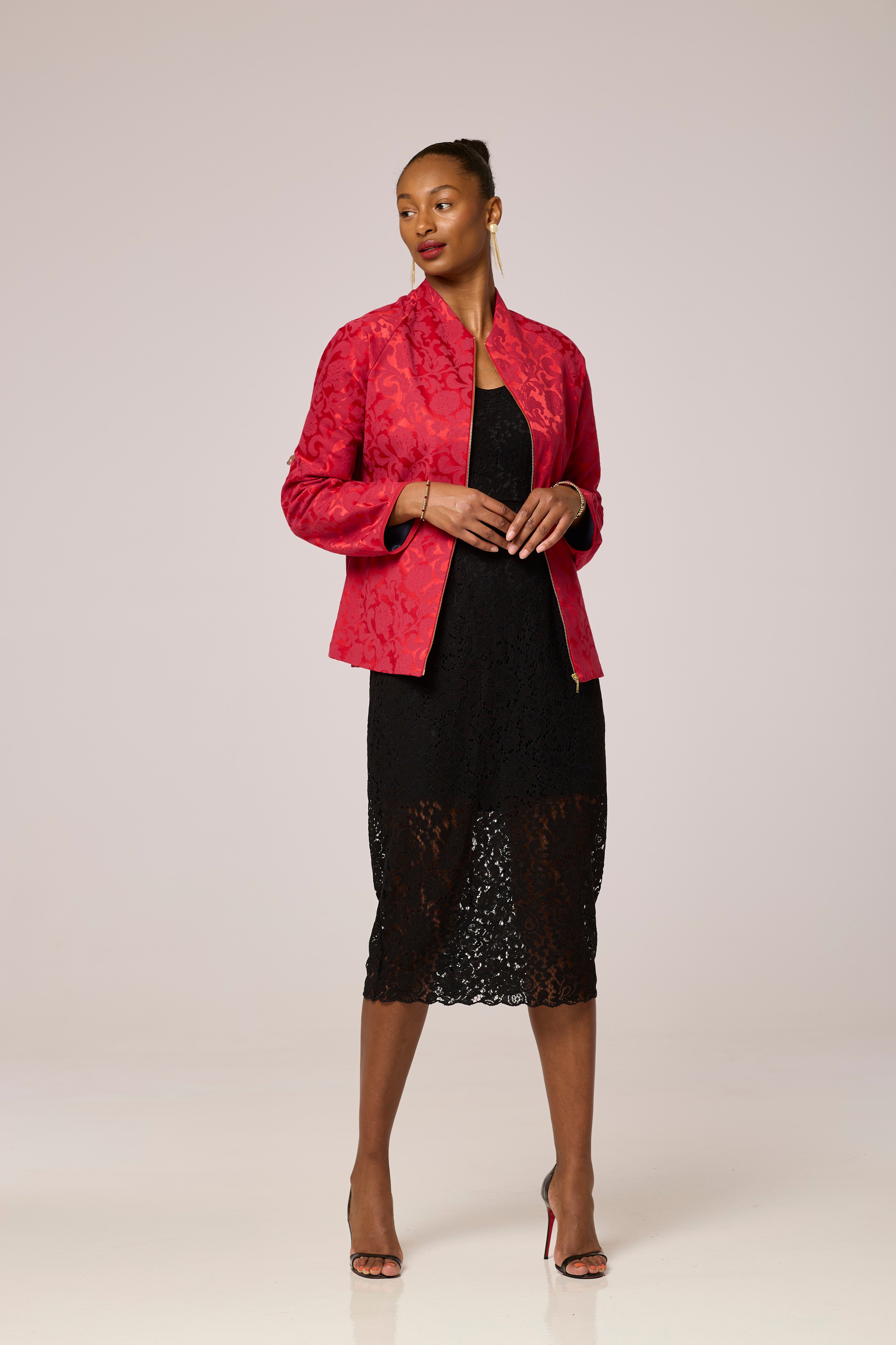 Ruby Luxe Jacquard Jacket