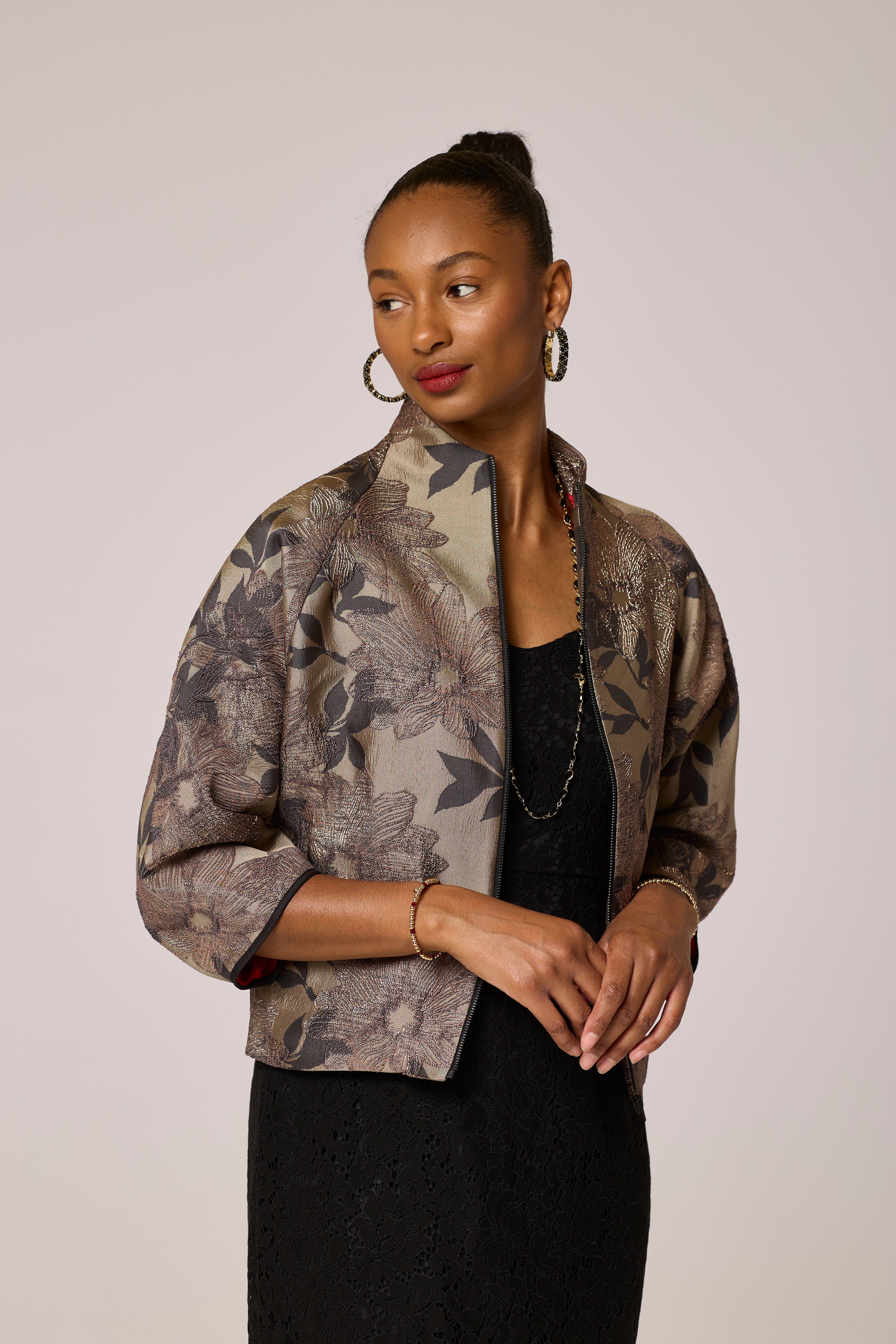 Luxe Ashy Petal Jacket