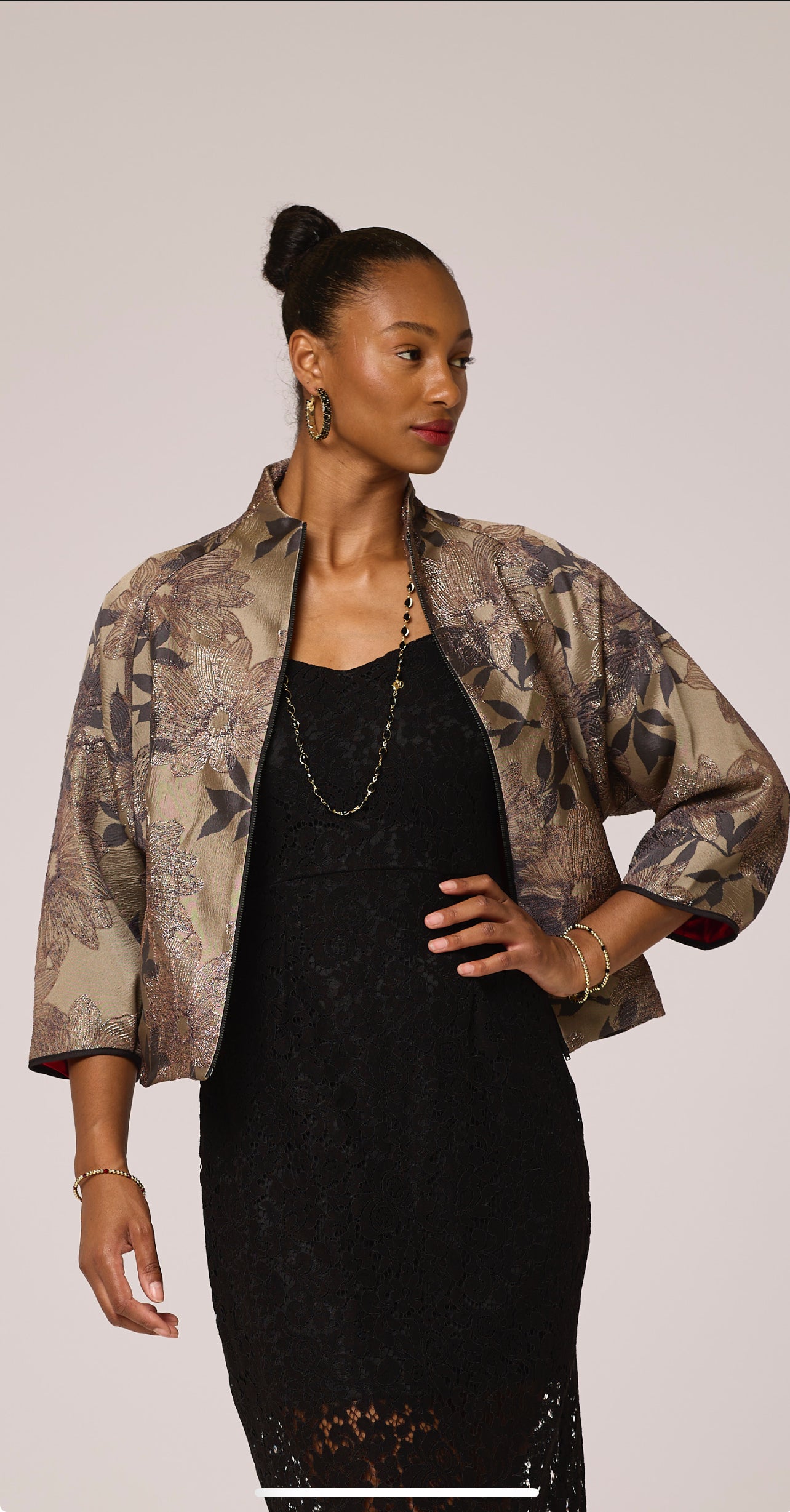 Luxe Ashy Petal Jacket