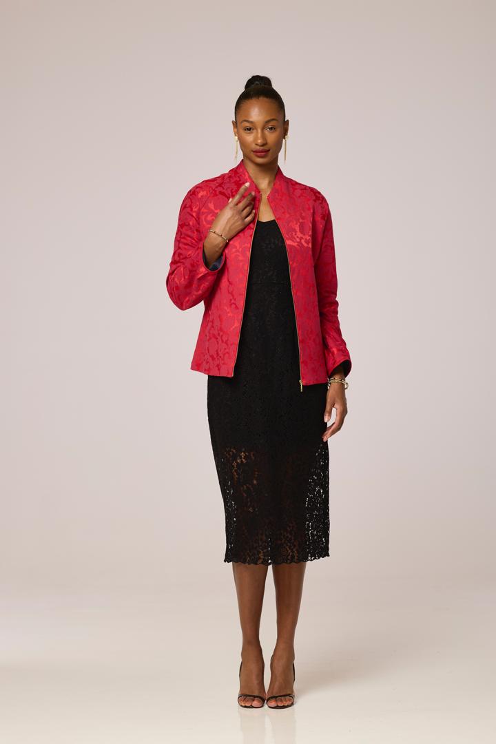 Ruby Luxe Jacquard Jacket