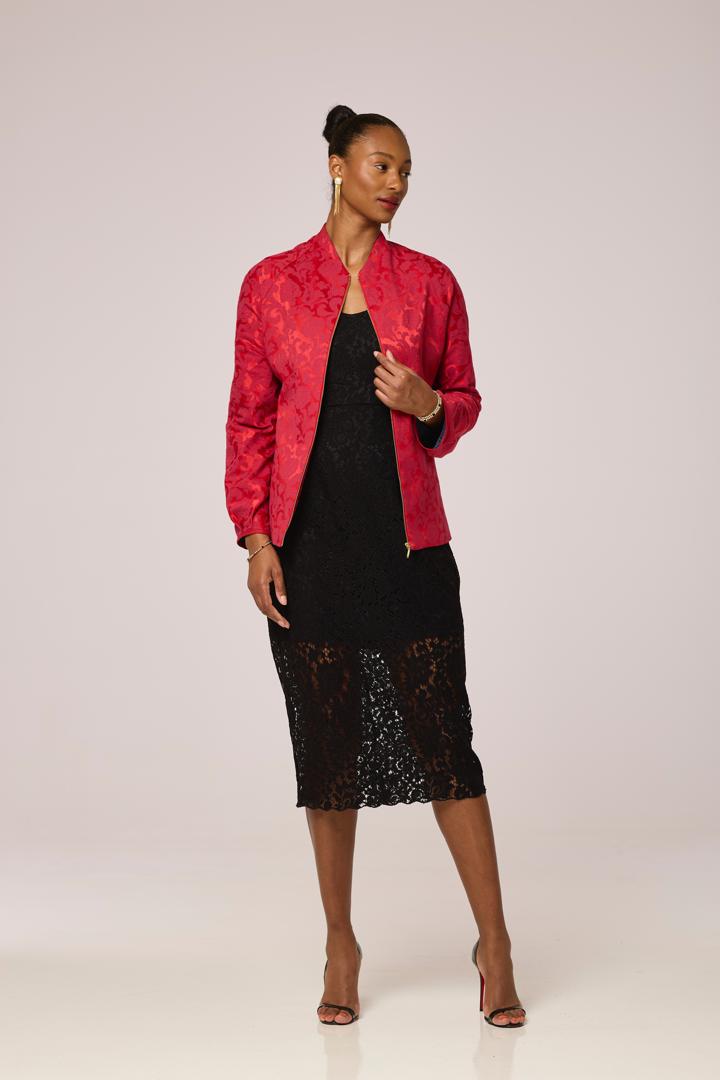 Ruby Luxe Jacquard Jacket