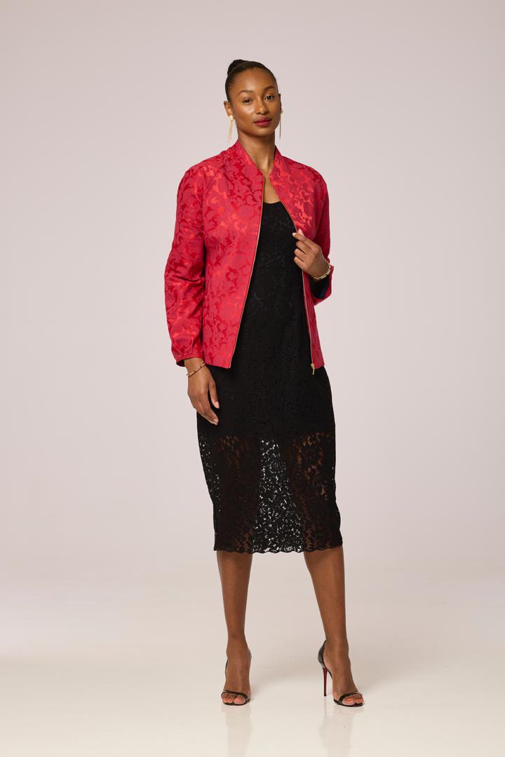 Ruby Luxe Jacquard Jacket