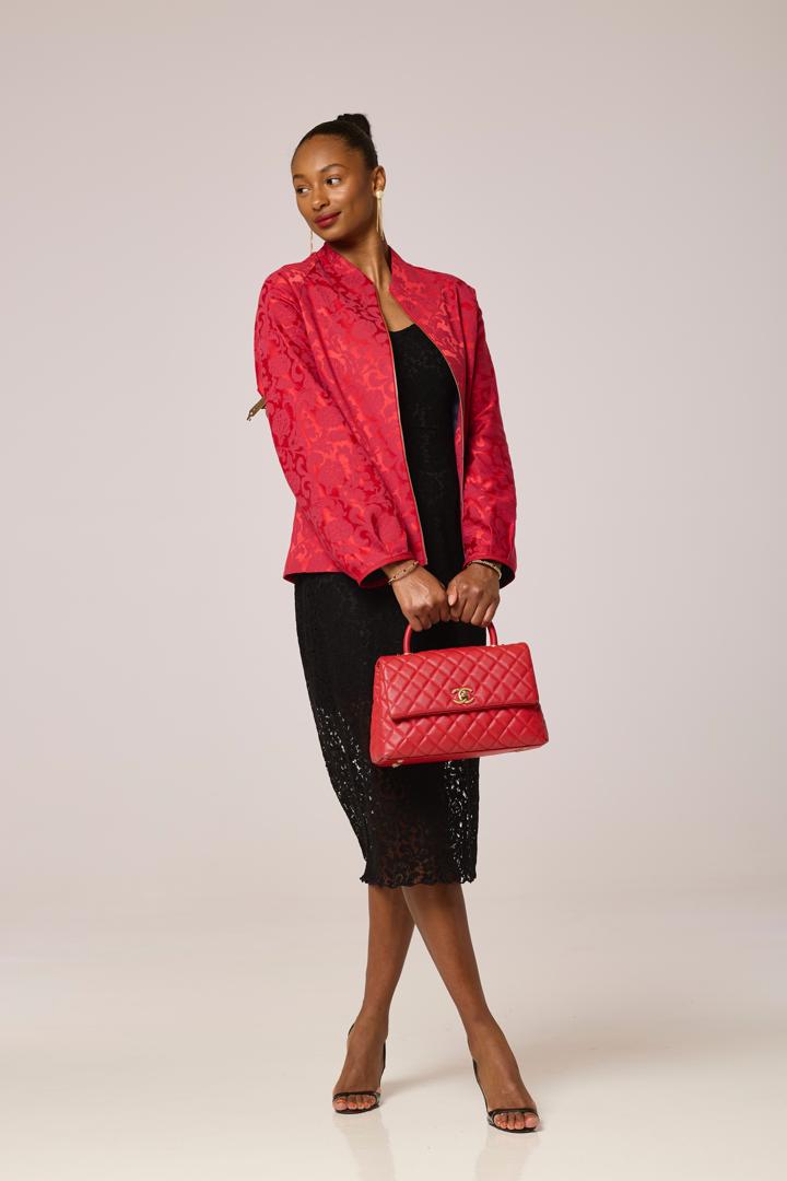 Ruby Luxe Jacquard Jacket