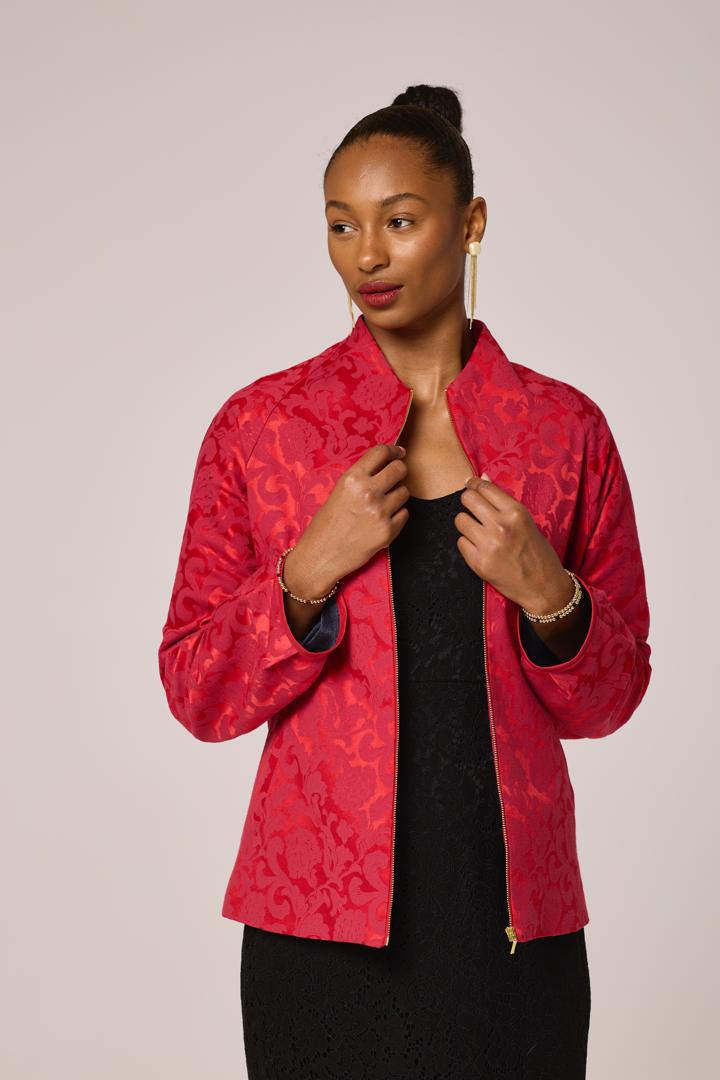 Ruby Luxe Jacquard Jacket