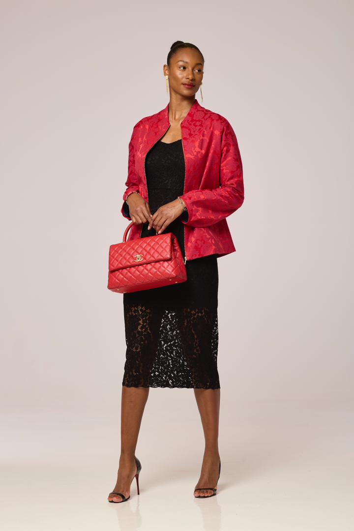 Ruby Luxe Jacquard Jacket